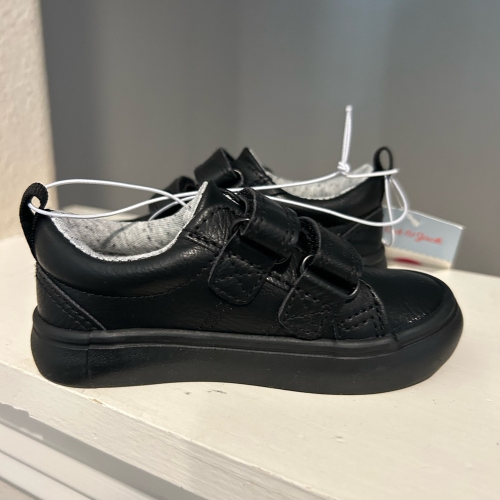 Cat & Jack Toddler Boys' Dino Shoes Black Hook Loop Infant Baby Multiple Sizes - Picture 5 of 10